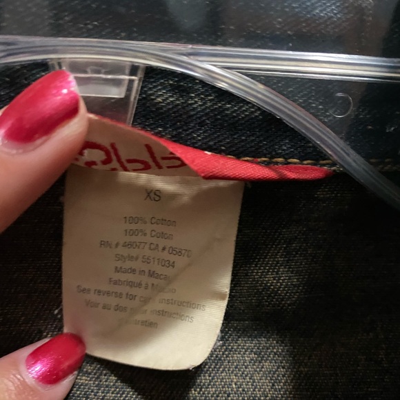 Vintage Esprit distressed jean jacket XS - Picture 6 of 7